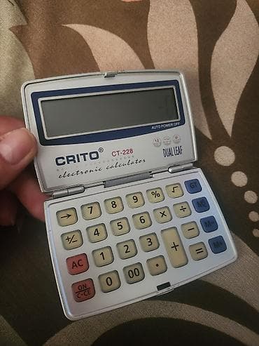 ofis aksesuarları: CRITO CT-228 elektron kalkulyator Az işlənib, əla vəziyyətdədir. - — 1
