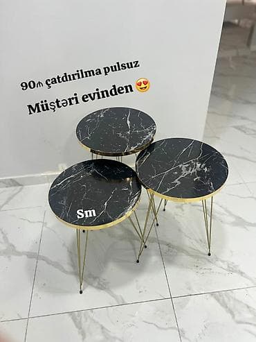 perla stol: Yumru masa, Açılmayan, Təkərsiz, Zəmanətsiz, Pulsuz quraşdırılma — 1