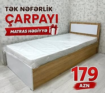 Tək nəfərlik çarpayı – sadə və funksional dizayn. Xüsusiyyətlər: -