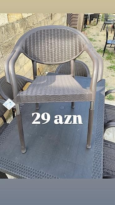 bağ ucun cətir: Plastik bağ/kafe mebel dəstləri - Material: keyfiyyətli plastik — 6