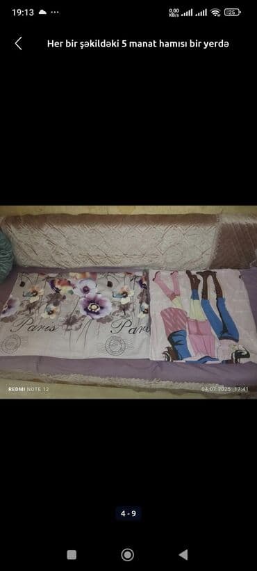 qadın ev geyimləri: Pakrival 10 manat ədiyal 20 manata sintifon yorğan böyük ölçüdə 10 — 9