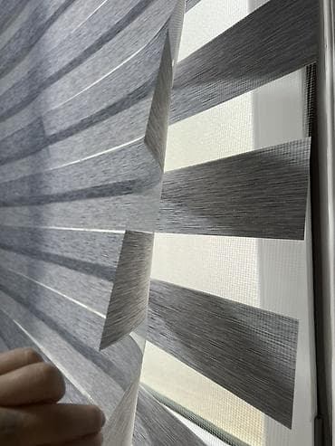 zebra jaluzi: Zebra jalüz pərdəsi - Tip: İkiqat zebra (svetofilterləli) rulon pərdə — 4