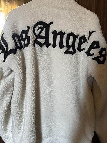 usta geyimi: Məhsul: Black Squad Los Angeles şerpa/jaket - Rəng: ağ - Material — 2