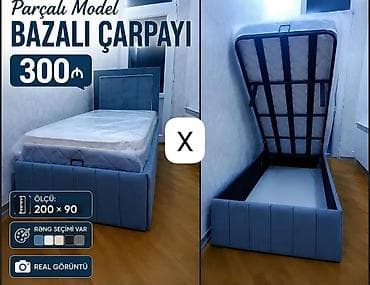 tek krafat: Parçalı model bazalı çarpayı - Ölçü: 200 × 90 sm (tək nəfərlik) - — 1