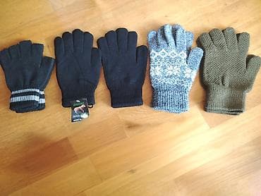 Qış əlcəkləri dəsti - Müxtəlif modellər: dəri klassik əlcəklər