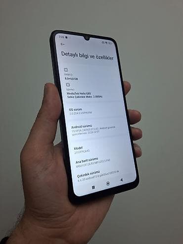 redmi a 5: Poco C65, 256 GB, rəng - Qara, Barmaq izi — 3