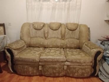 турецкая мягкая мебель в баку: Di̇van-kravat, 2 kreslo, Açılan — 3
