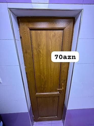 Taxta görünümlü daxili qapı - Material: ağac teksturalı laminasiya