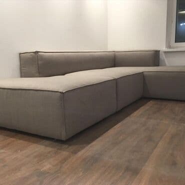 divan şəkilləri: Künc divan, Nabuk — 3