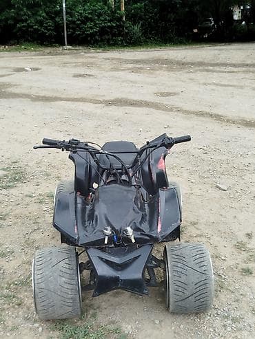 turbo az islenmis avtomobiller: Sport tipli dörd təkərli ATV kross motosiklet - Rəng: qara, aqressiv — 3