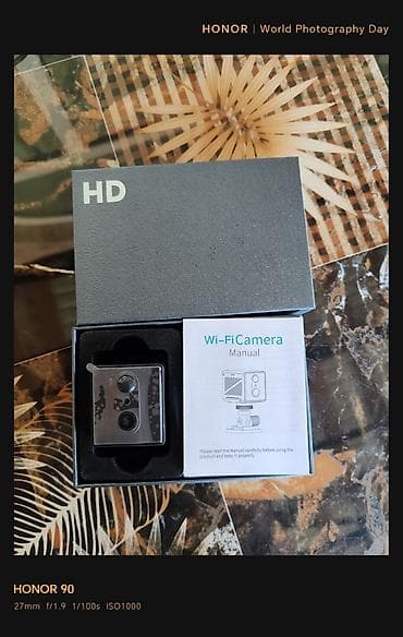 mikrofon mini: Mini Wi‑Fi kamera – HD görüntü və uzaqdan izləmə Xüsusiyyətlər: - — 2