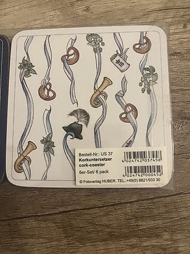 Прдставки по стаканы Huber. Оригинал. Новый. 6 штук в наборе — 7