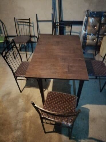 tap az masa ve oturacaqlar: Kuxna üçün masa və oturacaqlar desti, kafe və cayxana üçün stol stul — 19