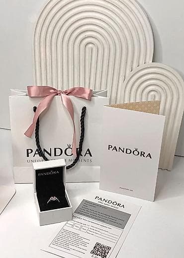 В комплекте: Кольцо, Pandora, Серебро, 925 проба — 1