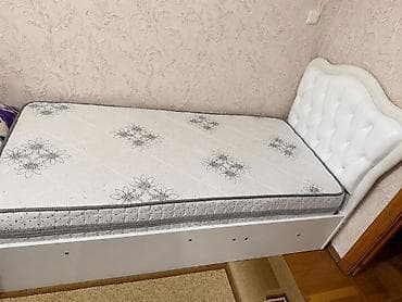 Təknəfərlik çarpayı, Bazalı, Matras ilə, Siyirməsiz — 1