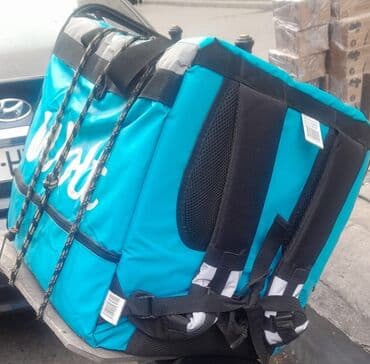 Wolt çatdırılma çantası – izotermik, böyük həcmli, peşəkar kuryerlər — 3