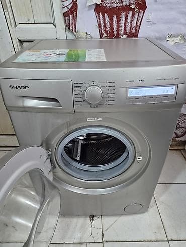 Paltaryuyan maşın Sharp, 6 kq, İşlənmiş, Avtomat, Qurutma var, Kredit yoxdur, Ödənişli çatdırılma — 3
