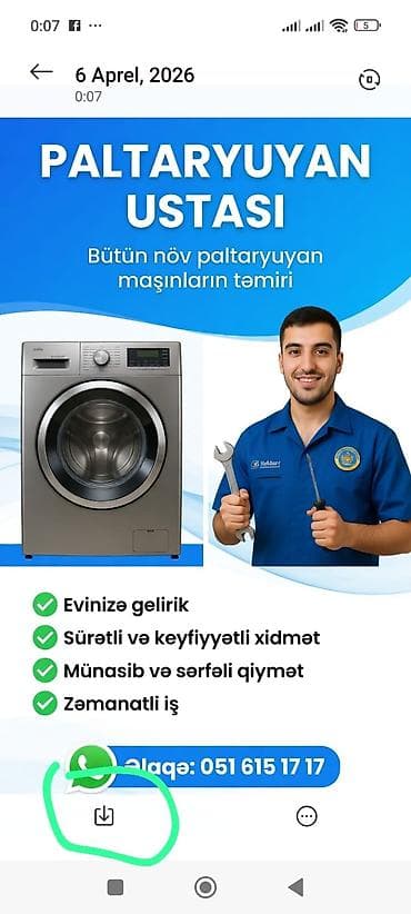 hidroterm kombi servis: Paltaryuyan ustası — bütün növ paltaryuyan maşınlarının təmiri və — 1