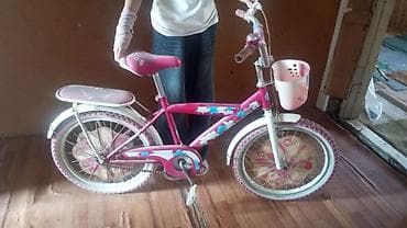 velosiped 26 ucuz: Uşaq velosipedi – 16 düym təkərlər - Rəng: çəhrayı/ağ, dekorativ — 2