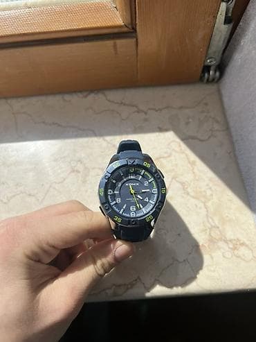 XONIX analog qol saatı - İdman üslubunda, qara/göy korpus və silikon — 2