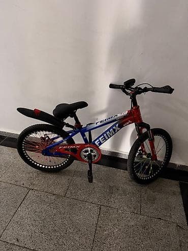 xizək eynəyi: Uşaq velosipedi – FEIMX MTB tipli - Rəng: qırmızı-mavi ağ naxışlarla — 1