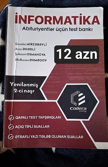 İnformatika – Abituriyentlər üçün test bankı (Yenilənmiş 2-ci nəşr) — 1