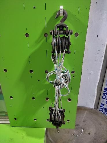 Ручные механические инструменты: Çoxməftilli blok-talay sistemi (ipli qaldırıcı) Sovetin.evelkilerden — 2