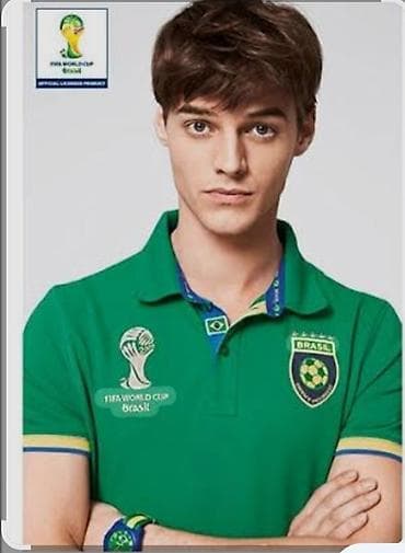 pol palto: Braziliya milli komandası polo köynək - Ön hissə: FIFA World Cup — 1