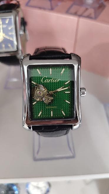 Cartier avtomatik saat – kvadrat korpuslu, skelet pəncərəli dizayn - — 1