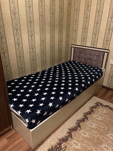 tekli carpayi: Tək nəfərlik çarpayı Matras baza - Ölçü: təxmini 90×190 sm (standart — 1
