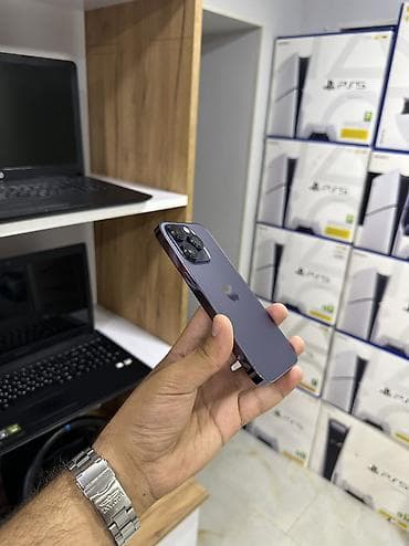 iphone xs pro max: IPhone 14 Pro, 128 GB, Deep Purple, Hissə-hissə ödəniş — 2