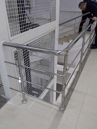 Перила: Paslanmayan poladdan məhəccər və pilləkən qoruyucu sistemi - — 1