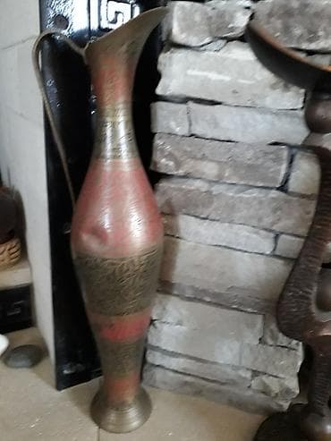 Индия прошлого века.Латунь.Высота 37см.Дефект на фото — 1