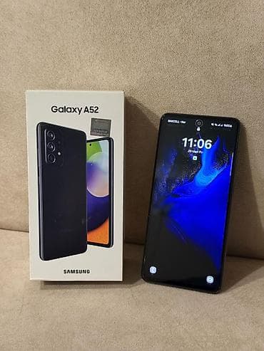 Samsung Galaxy A52, 128 GB, rəng - Qara, Barmaq izi — 3
