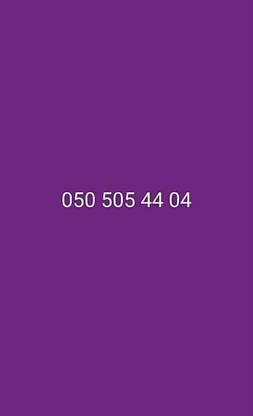 VIP nömrələr satılır: 1) 050 505 44 04 - Yadda qalan, ritmik