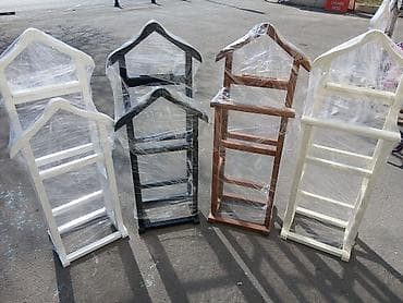Taxta paltar asılqanı/valet stendi - Material: tam ağacdan