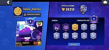 kurtkalar 2020: Brawl Stars hesabı - Kupa yolu: 35 213 - Prestij: 2 - Toplanan — 4