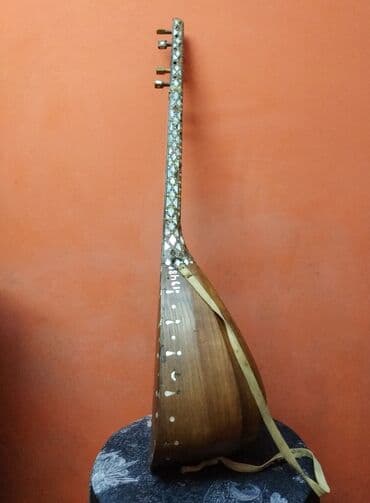 Akkordeonlar: Saz. Qədimi. 1948 -ci il. Əl işi. Üstü təbii sədəflə işlənib. Bəzi — 5