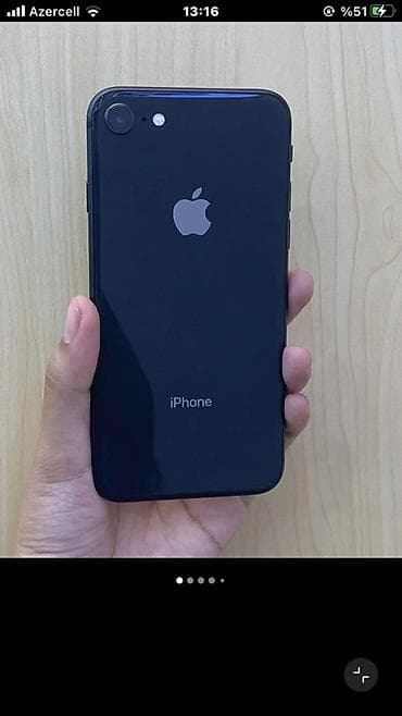 TV və video: IPhone 8, 64 GB, Black Titanium, Barmaq izi, Face ID — 5