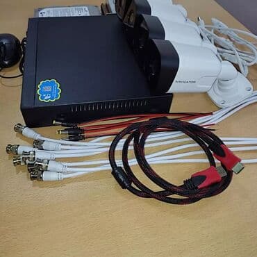 камеры видеонаблюдения в баку: Kamera təhlükəsizlik sistemləri 4 ədəd kamera Video qiydiyyat aparatı — 6