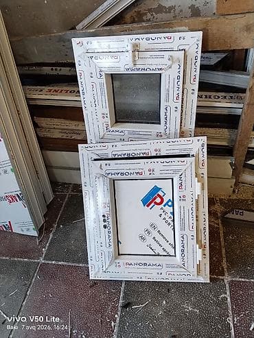 plastik pencere setkasi: Yeni Təkqat şüşə paketi Plastik pəncərə, Еni: 40 sm, Uzunluğu: 40 sm, Ödənişli quraşdırma — 2