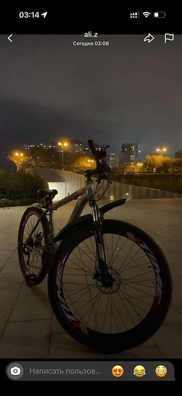 Dağ/şəhər tipli velosiped - 27.5” təkərlər, qalın protektor — şəhər — 1