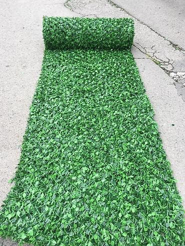 qazon satilir: Süni yaşıl arakəsmə setka / dekorativ yaşıl divar örtüyü - Material — 6