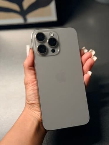 15 plus qiymeti: IPhone 15 Pro Max, 512 GB, Natural Titanium, Simsiz şarj — 1