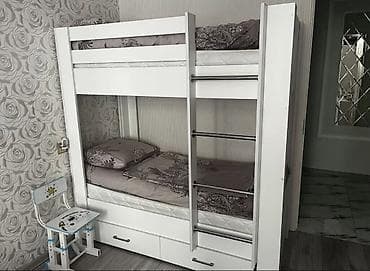 Oğlan və qız üçün, Çarpayı, Matras ilə, Siyirməli, Laminat