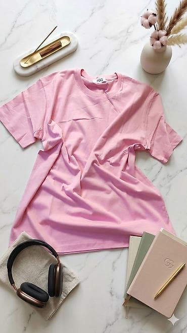 розовые мужские футболки: Unisex basic t‑shirt kolleksiyası - Rənglər: qara, ağ, tünd göy və — 2