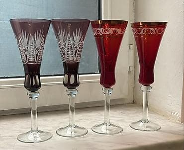 limon piknik seti: Qədəhlər, rəng - Bənövşəyi, Şüşə, 4 ədədli dəst, Rusiya — 1