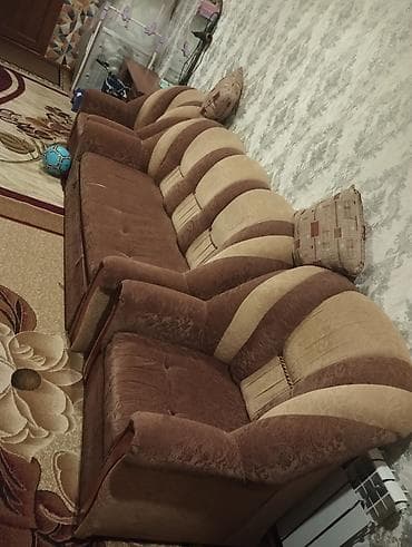 İşlənmiş, Klassik divan, 2 kreslo, Bazalı lalafo.az -da İşlənmiş, Klassik divan, 2 kreslo, Bazalı
