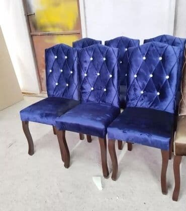 tap az masa ve oturacaqlar: Qonaq otağı üçün, Yeni, Açılmayan, Dördbucaq masa, 6 stul — 29