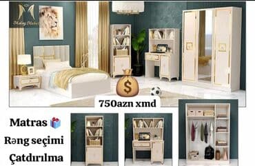 Genç otağı mebeli rəng seçimi var